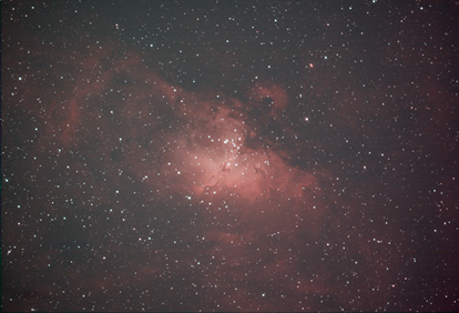 Eagle nebula Testaufnahme (18x300s)